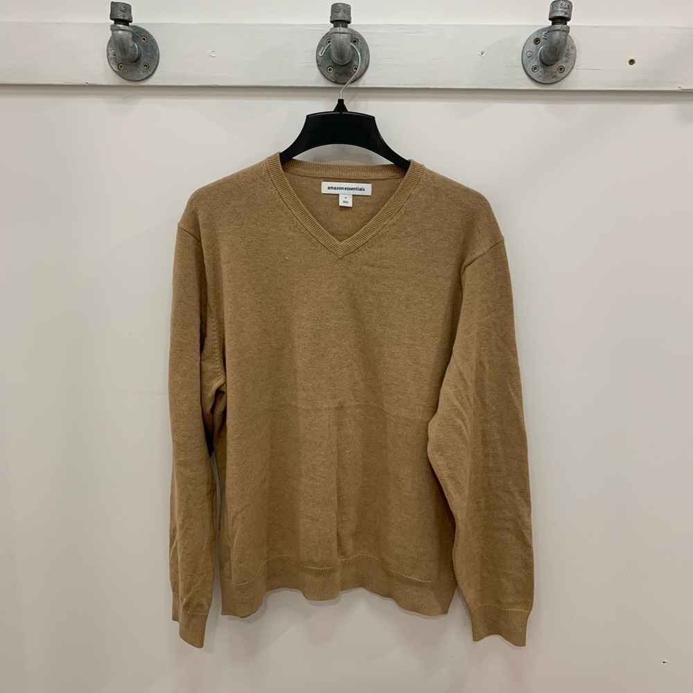 TAN V neck sweater, XL
